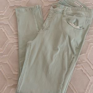 Women’s green colored jean size 10 by kensie